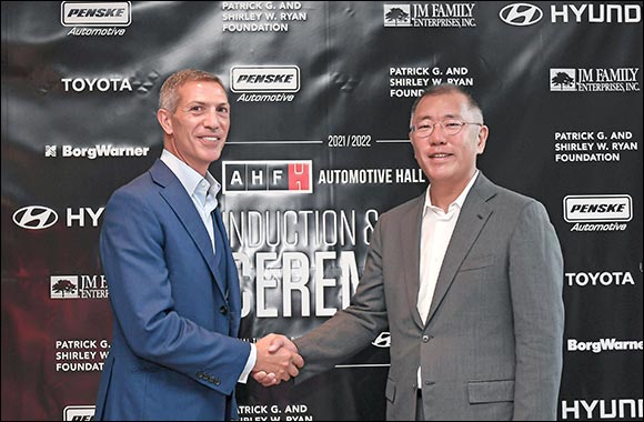 Hyundai Motor Group Honorary Chairman Mong-Koo Chung Inducted Into Automotive Hall of Fame at Official Ceremony'
