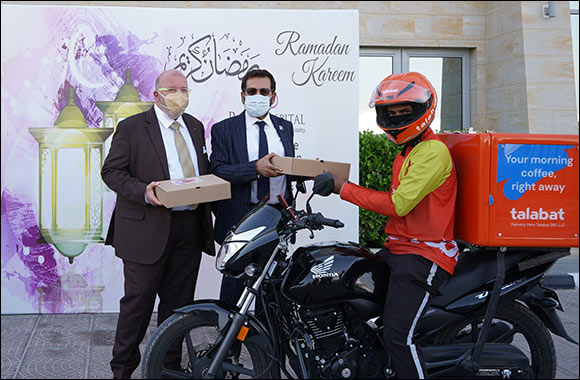 RAK Hospital Gifts Iftar Packages to Hundreds of RAK Cabbies and Talabat Drivers