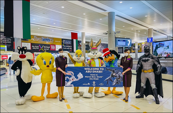 Watch: Visitors to the Capital Get A Warm Welcome From Warner Bros. World™ Abu Dhabi and Etihad Airways at Abu Dhabi International Airport