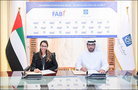 Abu Dhabi Chamber Signs MoU with FAB to Optimise the Investment Climate and Business Environment
