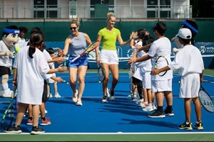 ACE MENTORS! US OPEN DOUBLES CHAMPIONS RALLY WITH UAE KIDS AS PART OF DUBAI COACHING CLINIC