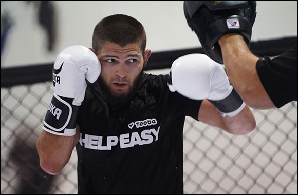 Khabib's Official Training Gloves Will Be Sold at Tooba Charity Auction in Dubai