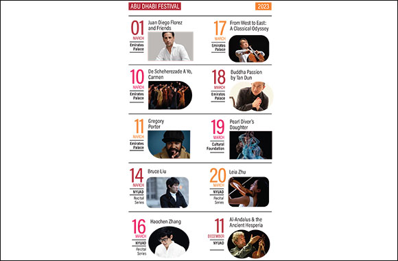 Abu Dhabi Festival 2023 Announces its Line-up of Events in March at the Emirates Palace