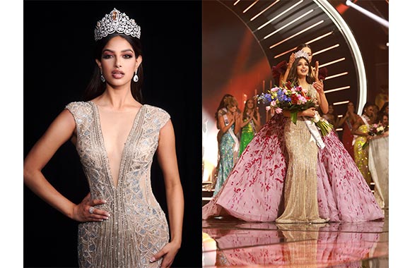 Miss Universe India, Harnaaz Sandhu, Crowned  70th Miss Universe With the Iconic Mouawad �Power of Unity� Crown In Global Anniversary Television Event