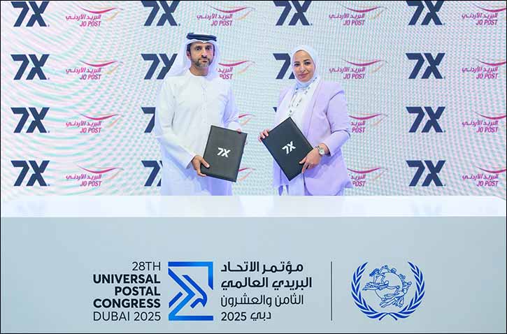 7X and Jordan Post sign MoU to boost postal and digital cooperation at the 28th Universal Postal Congress