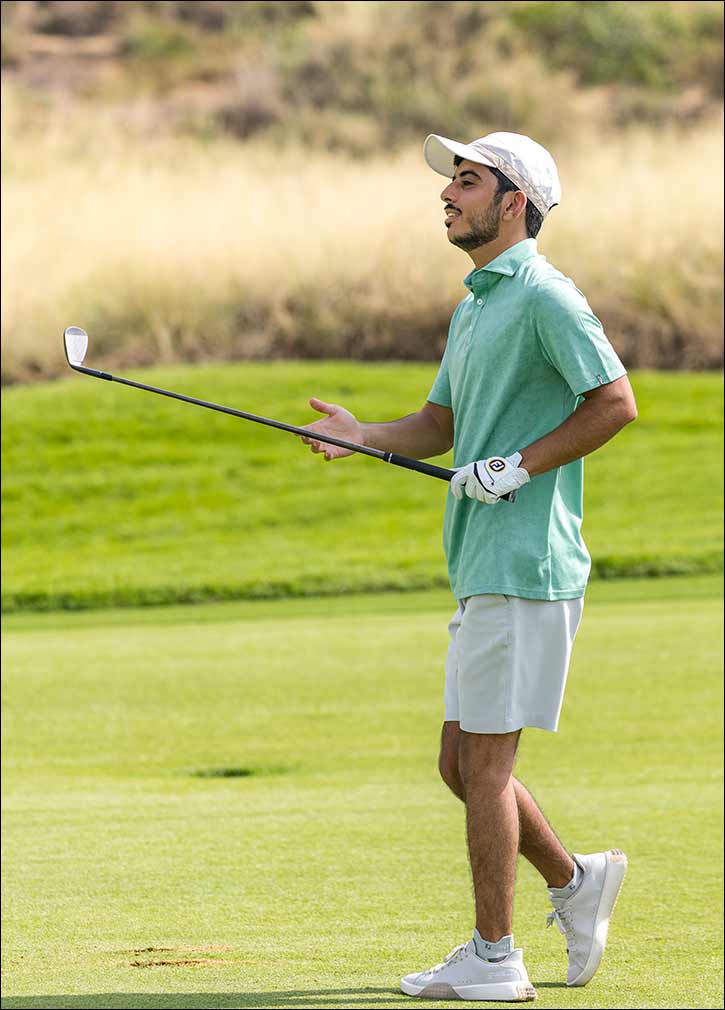 Sheikh Rashid bin Hamdan bin Zayed Al Nahyan participates in Abu Dhabi HSBC Championship Pro-Am