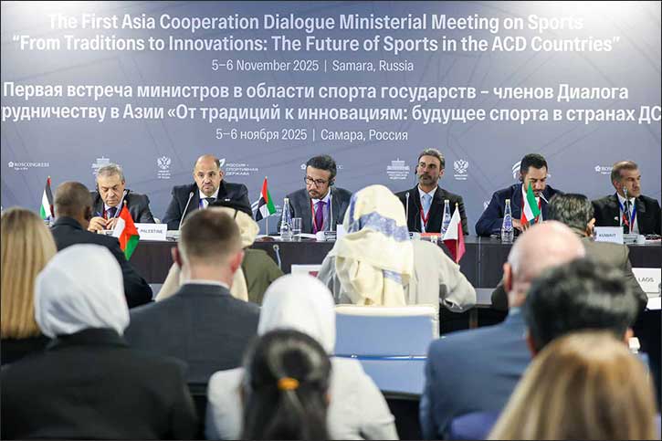 UAE participates in 1st ACD Ministerial Meeting on Sports in Russia to explore partnership opportunities and exchange continental expertise in sports development