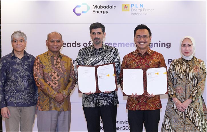 Mubadala Energy and PLN Energi Primer Indonesia Sign Heads of Agreement to Strengthen Indonesia's Energy Resilience