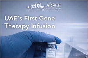 With the support and oversight of the Department of Health- Abu Dhabi:  �Yas Clinic � Khalifa City and Abu Dhabi Stem Cells Center successfully administer the first gene-therapy in