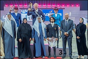 His Excellency Sheikh Nahyan bin Mubarak Al Nahyan crowns winner of Longines Grand Prix category at  ...