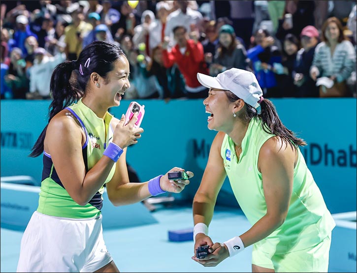 Mubadala abu dhabi open 2026 action heating up  with quarter finals on the horizon