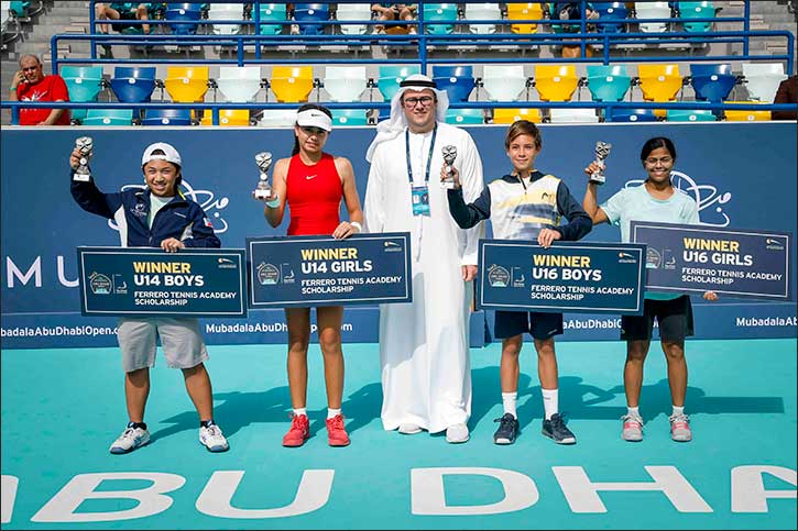 Road to mubadala abu dhabi open takes centre stage with top talents in action ahead of tournament semi-finals