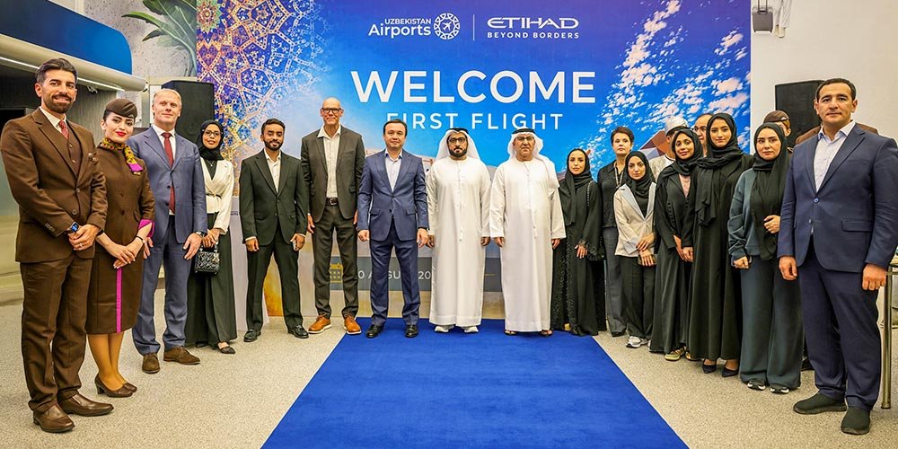 Etihad Airways celebrates sold-out inaugural flight to Tashkent, opening a new gateway to Central Asia