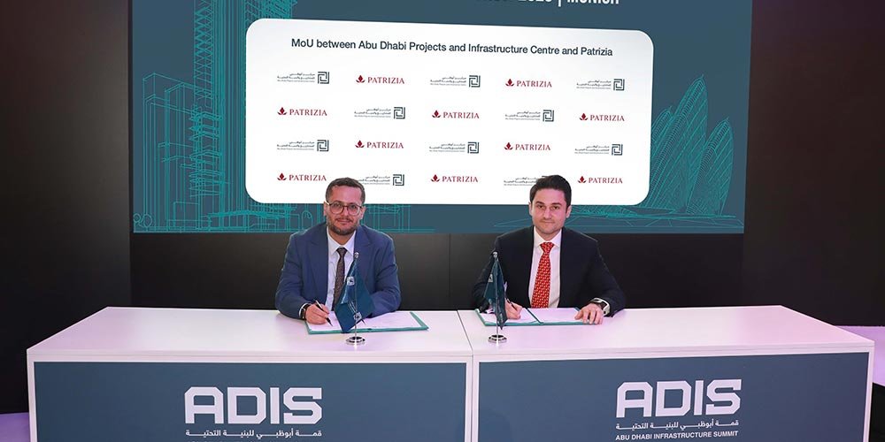 Abu Dhabi Projects and Infrastructure Centre and PATRIZIA sign strategic partnership to support infrastructure investment and development